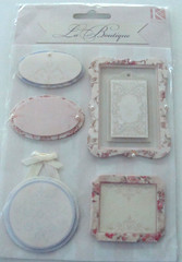 NEW SEALED K & Company Bordeaux Frames Tags Dimensional 5 Stickers – 555556