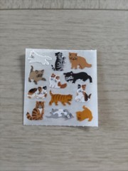 Sandylion Sticker 8 mod Micro Animals Zoo Pets Jungle Farm Cats Vintage 90s
