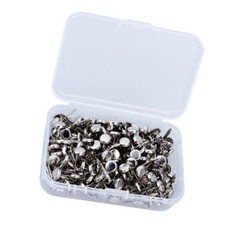200pcs Paper Fasteners Brass Plated Brads Brads with Storage Box for Crafts DIY