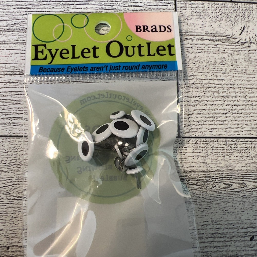 EyeLet OutLet Shape Brads 12/Pkg Small Eye