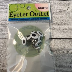 EyeLet OutLet Shape Brads 12/Pkg Small Eye