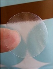 Clear Seal Sticker Labels 2 Inch round Circle Wafer Stickers/Labels 2 Inch Round
