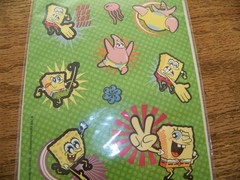 New Sealed Nickelodeon SpongeBob Squarepants 2006 Stickers Viacom 2 Sheets NEW