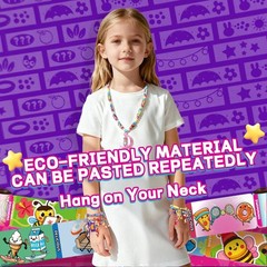 Creative Sticker Bracelet DIY Kit with 400 Mini Sticky Rolls – Wearable & Sha…
