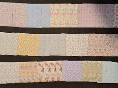 100pc Vintage Scrapbooking JJ Craft Papers Nice Floral Pack 3 1/4 X 3 1/4 In