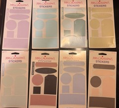 Mrs. Grossman’s Stickers Textured Tags Fabric Scrapmetal Multicolor Lot