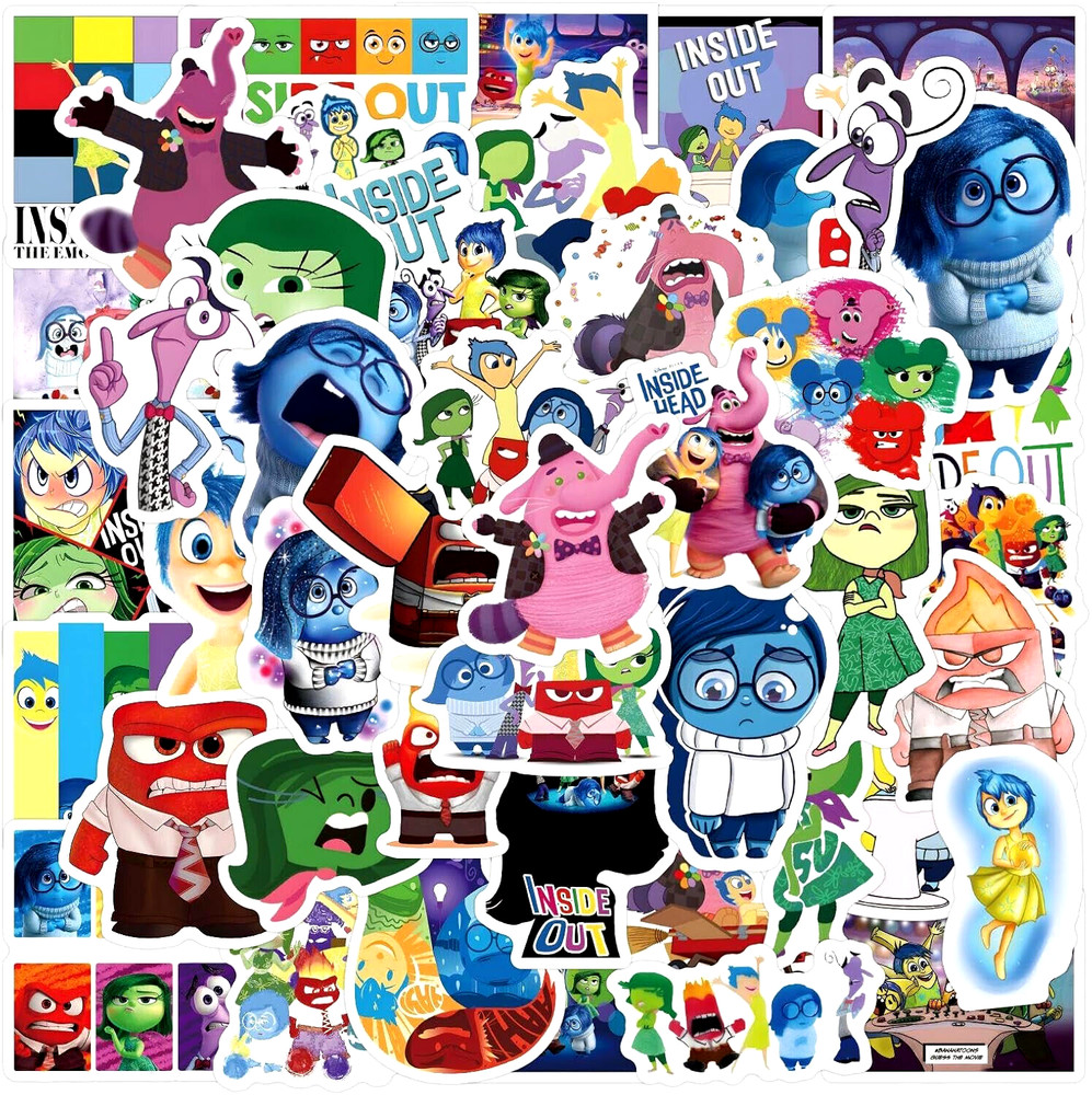 50Pcs Inside Out Stickers Cartoon Movie Luggage Game Waterproof Vinyl-US Seller