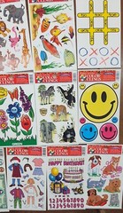 12 Sheets Color- Clings, Alphabet, Animal Clings, Stickers, 155 Clings, New