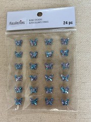 2PC Recollections Glitter/Bling Theme- Bling Butterflies & 1 YD Bling Roll- NEW