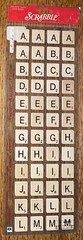 RARE Hasbro Sticko Large Scrabble Letters Crossword Game Board Scrapbook Sticker