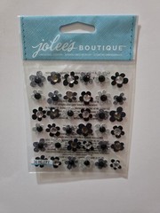 JOLEE’S BOUTIQUE Black White FLOWER 36 Pcs