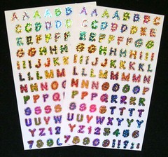Mrs Grossman Alphabet Variety Sticker Sheets *Your Choice* See Description