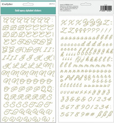– Alphabet Puffy Stickers in Uppercase and Lowercase, Numbers and Special Charac