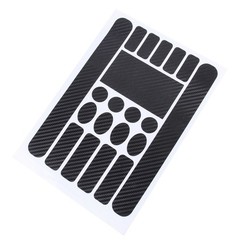 Bicycle Frame Protector Set Carbon Fibre Durable Vinyl Stickers Black