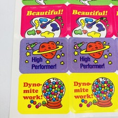 Vintage 3M Scratch N Sniff Bubblegum Scented Stickers Teacher School