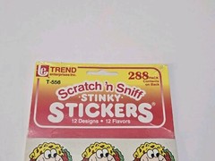 Vintage TREND 288 Stinky Stickers Scratch ‘n Sniff 12 Flavors T-556 NOS Rare!