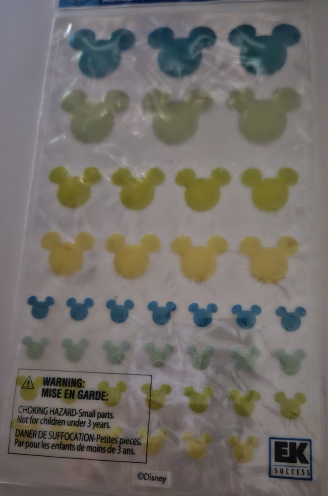 Disney / Mickey ICON/ Adhesive Tiles / *Blue / Green Stickers Set