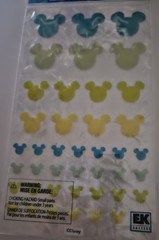 Disney / Mickey ICON/ Adhesive Tiles / *Blue / Green Stickers Set