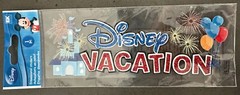 DISNEY VACATION Glitter Stickers Dimensional Puff Letters 1 Piece NEW SEALED!