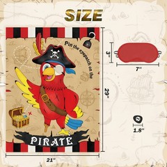 WERNNSAI Pin The Eye Patch on Pirate – Kids Birthday Party Games Pirate…