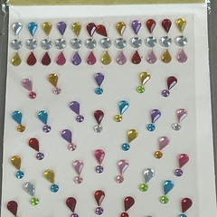 Stickers Starburst Gems Multi Color Jewels Rhinestones Bling Crafter’s Square