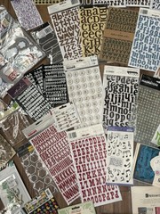 Lot of 56 Pkgs Scrapbooking Stickers Letters & MORE! See Photos NEW