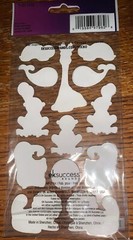 Sticko BABY Months 1 Year Whale Elephant Giraffe Monkey Turtle Scrapbook Sticker