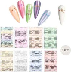 8 Sheets 3Mm Alphabet Stickers Mini Capital Lowercase Letter Stickers Colorful P