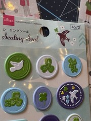 Daiso Sealing Stamp Seal Stickers And Other Stickers Total 5 Sets