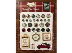 1 Pack of Echo Park Paper A COZY CHRISTMAS Decorative Brads
