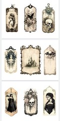 Gothic Tags Junk Journals Scrapbook Embellishments USA