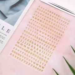8 Sheets 3Mm Alphabet Stickers Mini Capital Lowercase Letter Stickers Colorful P