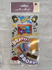 Lot Of 5 Drama Theatre Bravo Back Stage Cast Play School Musical Sticko Stickers