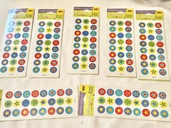 Stickety Do Dah Sticker Lot Stars 19 Sheets