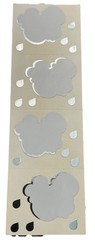 CLOUD FOIL Sticker Mrs.Grossman’s •Raindrop•Weather•Sky•Rain•Metallic 1 Sheet