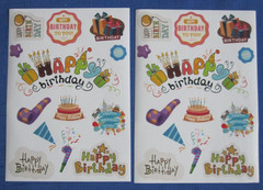 #2 NEW Lot-17 Package Stickers Envelope Seal Birthday Cardmaking Scrapbook Craft