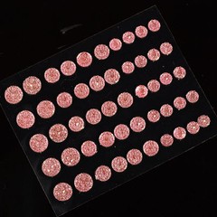 CraftbuddyUS CB70PK 50 Self Adhesive Pink Crystal Rhinestone Moon Rock Gem Craft