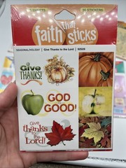 Faith That Sticks STICKERS – NEW Illustrated Bible Verses Give Thanks Psalms