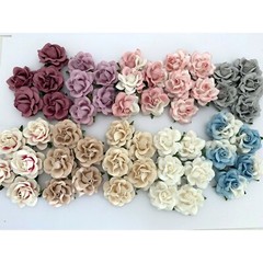 50 Special Mix 10 Colors (2″or5cm) Flower Wedding Scrapbook (R77L-50SET-A/1 )