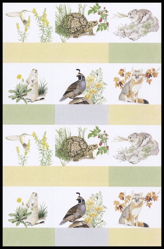 Stickers – Bird Fox Marmot Pika Turtle – Any Occasion CL004