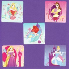 15 Disney Princess Assorted – Large Stickers – Cinderella, Snow White, Ariel