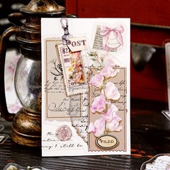 40Pcs Vintage Flowers Stickers Journaling Planner Scrapbooking Crafts Art Decals
