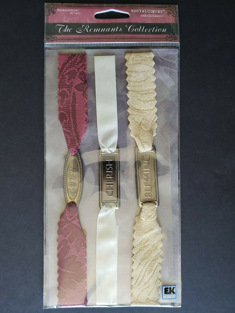 NIP Rebecca Sower Nostalgiques Cherish Fabric «Bracelets» Stickers Gift Blessing