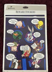 NOS Hallmark Looney Tunes Characters 1994 Sealed Package 8 Sheets 72 Stickers