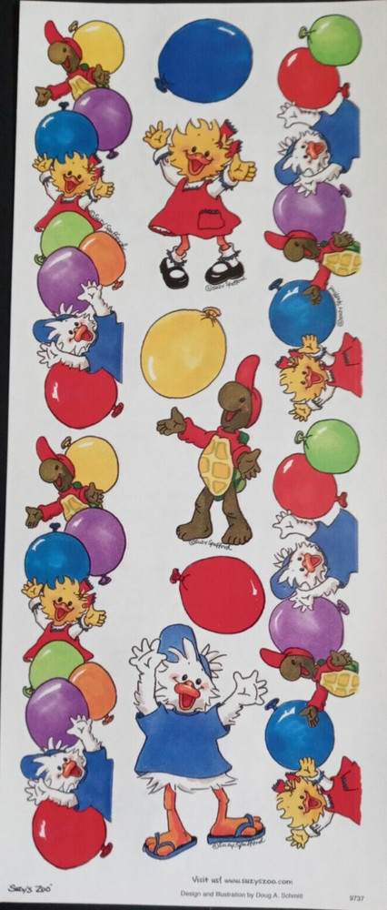 SUZY’S ZOO «CELEBRATIONS» SCRAPBOOK BORDER STICKERS #9737