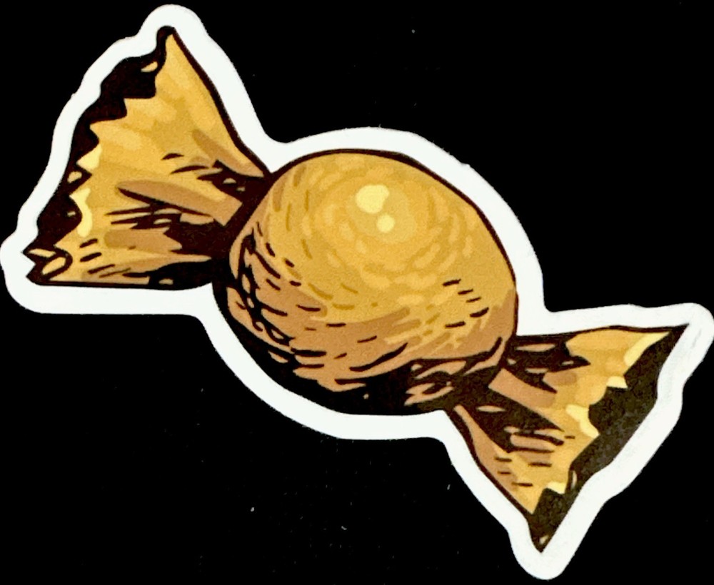 HALLOWEEN CANDY HALLOWEEN STICKER✨🎃🍬👻✨3” X 1 1/4”✨GLOSSY✨Trick-Or-treat💫