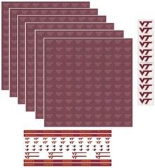 Virginia Tech Hokies Scrapbook Kit: paper & stickers NCAA