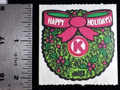 Mello Smello HAPPY HOLIDAYS! Circle K Scratch ‘n Sniff Sticker Vintage Rare 🔥