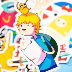 Adventure Time Stickers Cartoon Network Fantasy Finn Movie Decal Pack Lot 50pc