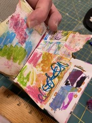 Unique Handmade Ephemera, Scrapbook,Junk Journal,tag,embellishment Mixed Media